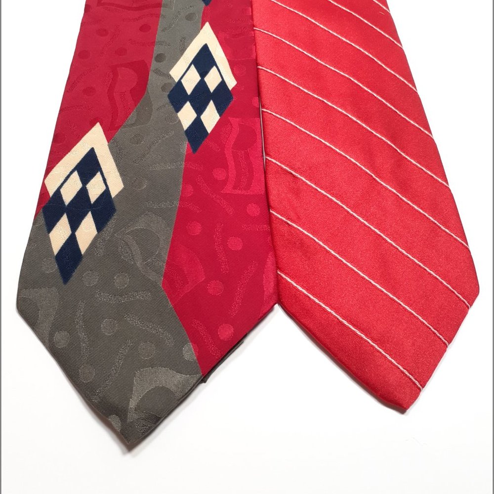 Two Beauty Red Neck Ties